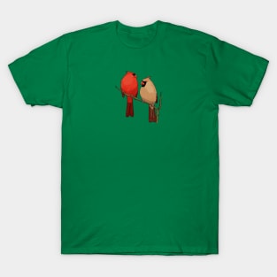 Northern Cardinal Couple T-Shirt